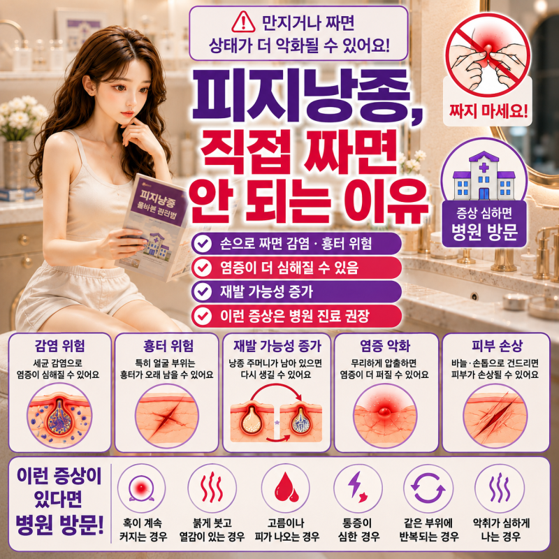 피지낭종 원인부터, 증상까지! 여드름과 차이, 자연치유 가능할까?
