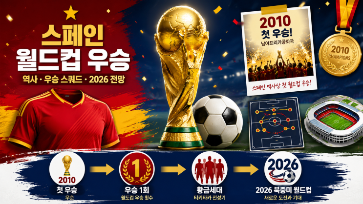 <b>월드컵</b> <b>스페인</b> <b>우승</b> 역사 총정리! 2010 <b>우승</b> 스쿼드부터 2026... 