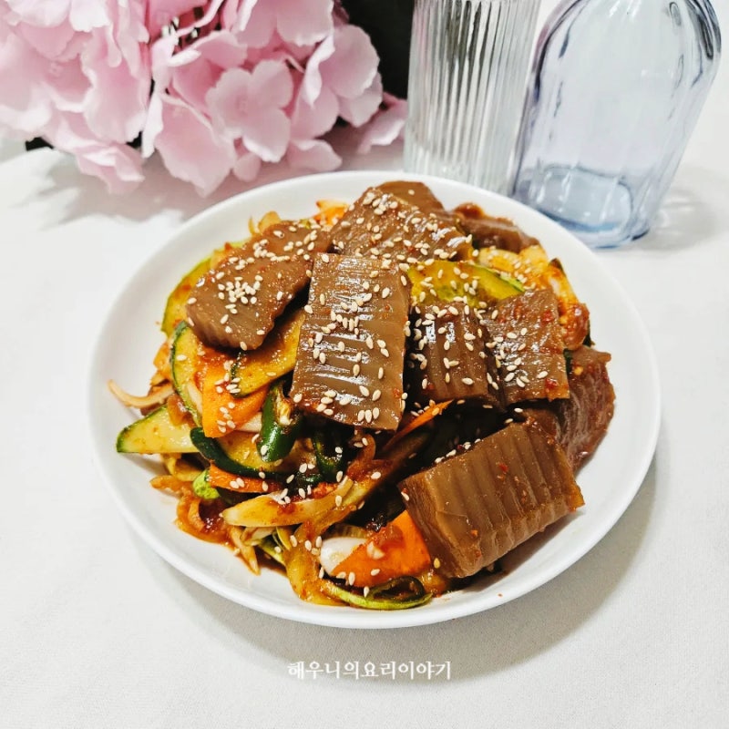 도토리묵무침 레시피, 너무나 맛있는 도토리묵 양념장 만드는 법