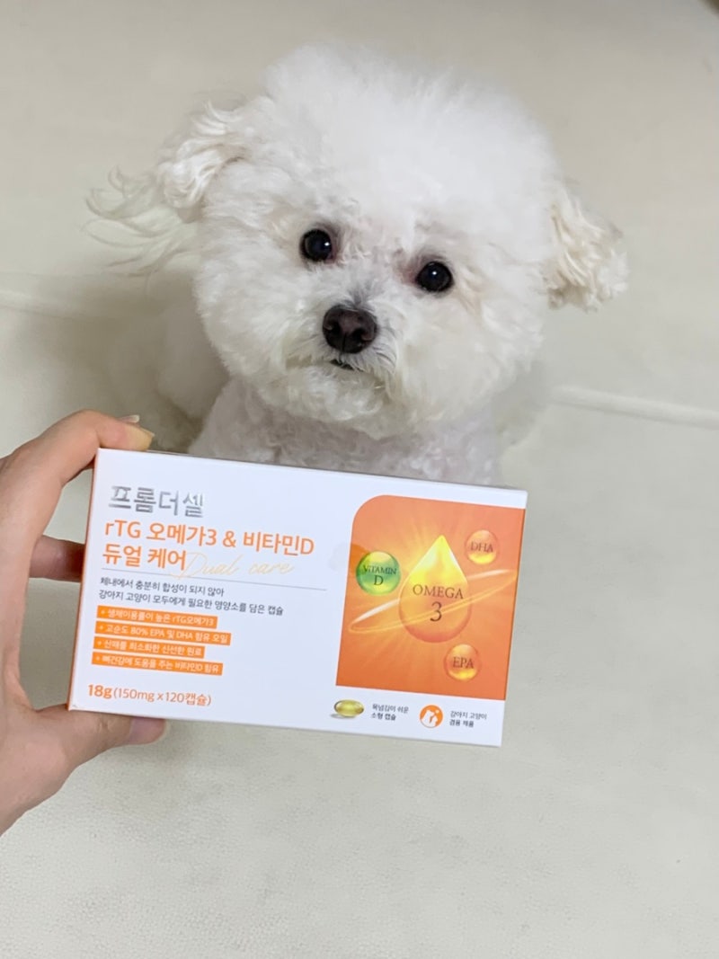 강아지 오메가3 피부 영양제 발사탕 관리 프롬더셀