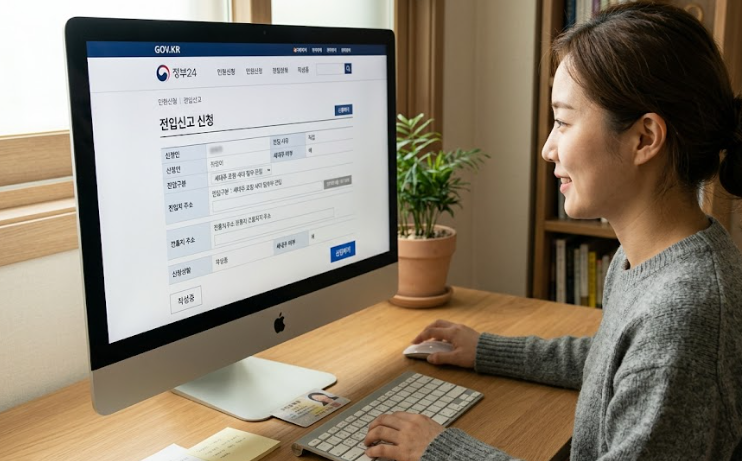 전입신고와 우편물 주소 이전 한번에 하는 방법 (정부24)