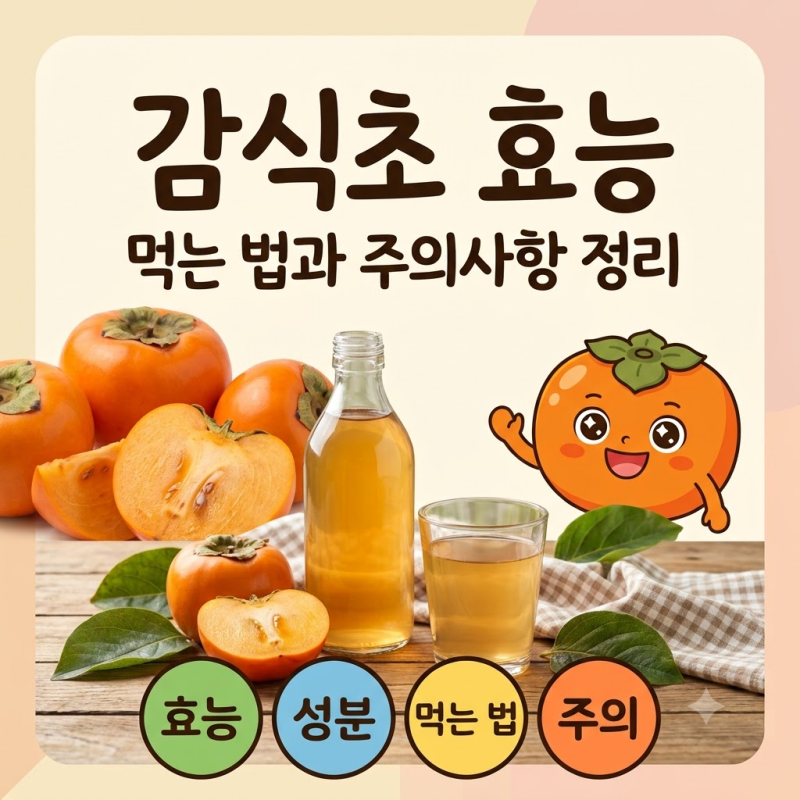 감식초 효능, 먹는 법과 섭취 시 주의사항 정리