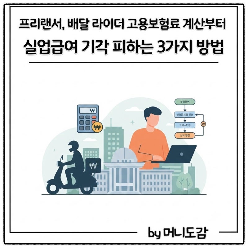 2026년 프리랜서 라이더 고용보험 의무화 확대 총정리! 구직급여 수급 자격부터 기각 방지 핵....