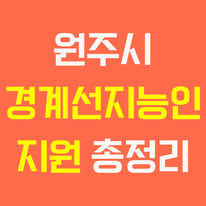 원주시 경계선지능인 지원 총정리, 느린학습자 검사부터 상담·프로그램까지 한 번에 알아보....