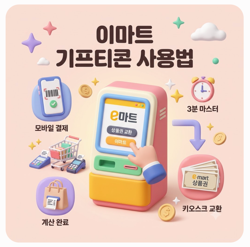 이마트 기프티콘 사용법 기프티쇼 모바일 핸드폰 이용 방법 총정리
