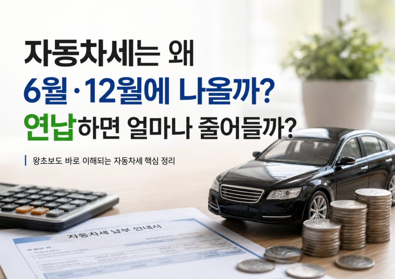 자동차세는 왜 6월·12월에 나올까? 연납 할인 총정리