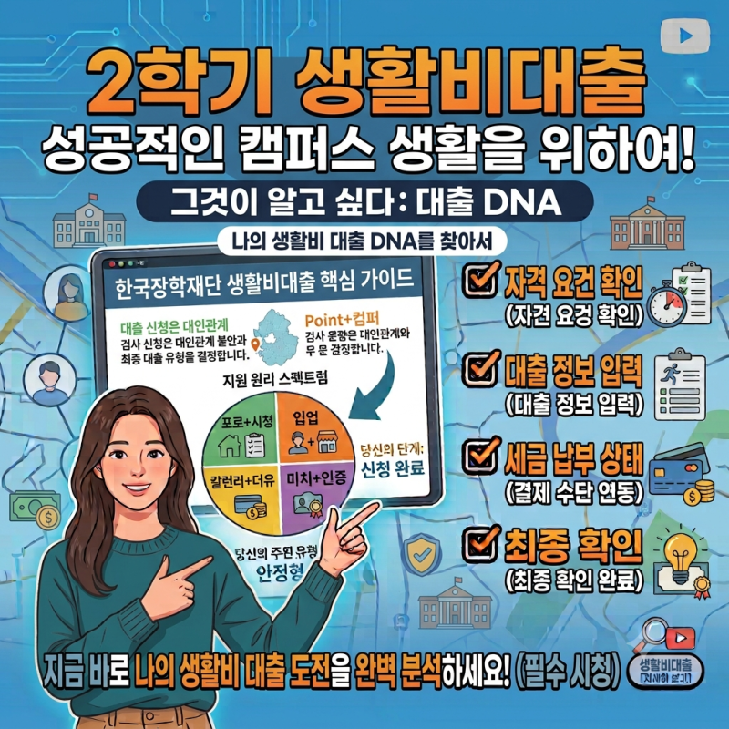 2학기 한국장학재단 생활비대출 신청기간부터 신청 방법까지 한눈에 정리