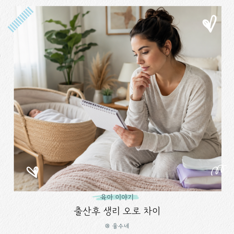 출산후 생리 오로 차이, 헷갈리기 쉬운 증상 정리