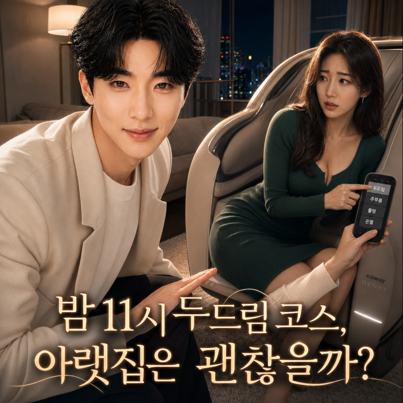 코웨이 비렉스 안마의자 렌탈: 아파트 야간 사용 시 층간소음 진동 방지 매트 설치 팁