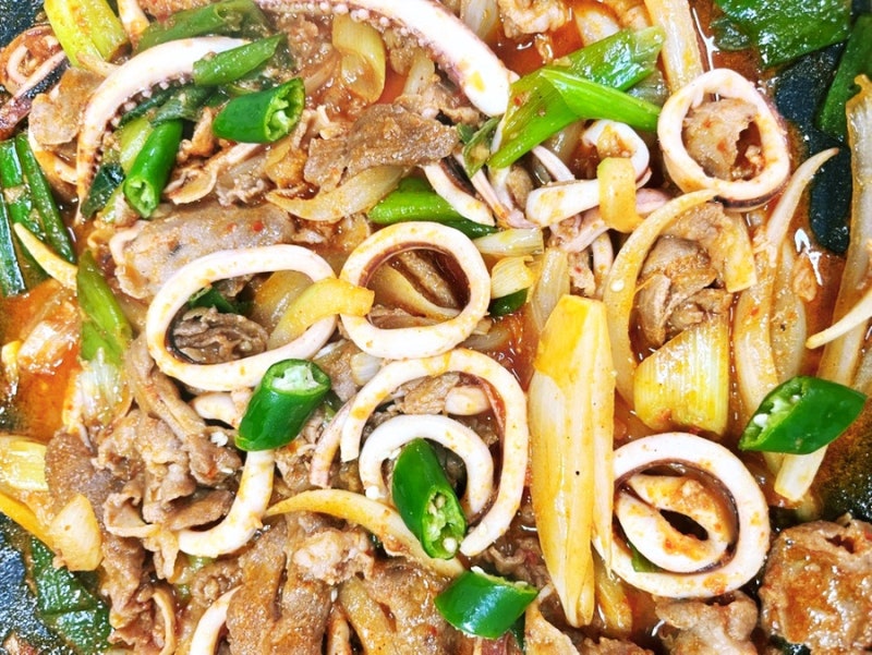 백반집-오목불고기(오삼불고기)