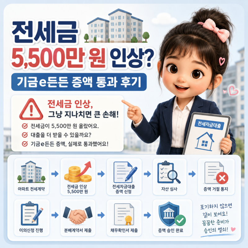 전세금 올려달라는데 기금e든든 부적격? 자산심사 이의신청 꼭 확인하세요