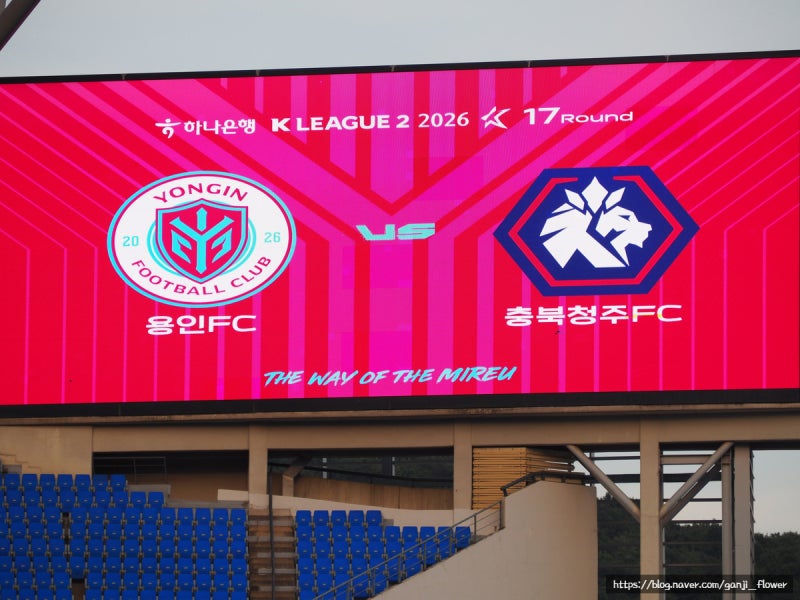 2026 K리그2 17R 용인FC vs 충북청주FC 직관 후기 (최영준 골 영상)