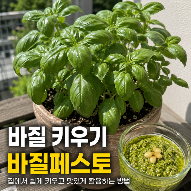 바질 키우기 초보자도 성공! 수확부터 페스토 만들기까지