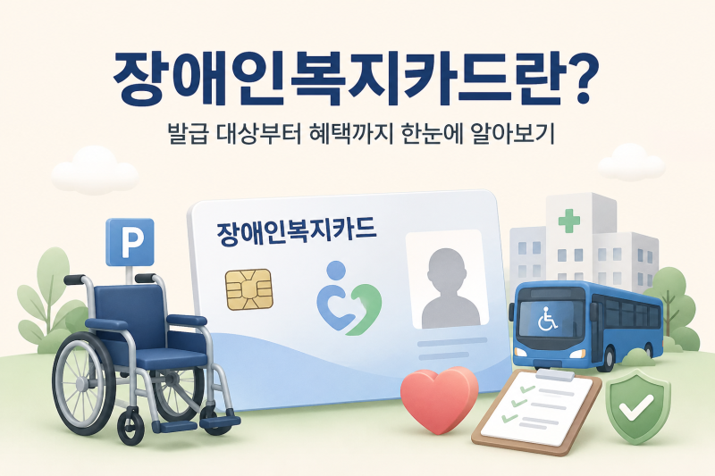 장애인복지카드란? 발급 대상부터 혜택까지 한눈에 알아보기