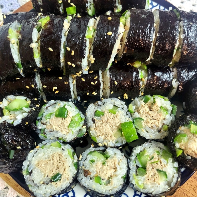 아삭한 오이참치김밥 만들기- 다이어트 김밥 레시피, 여름 한 끼 추천