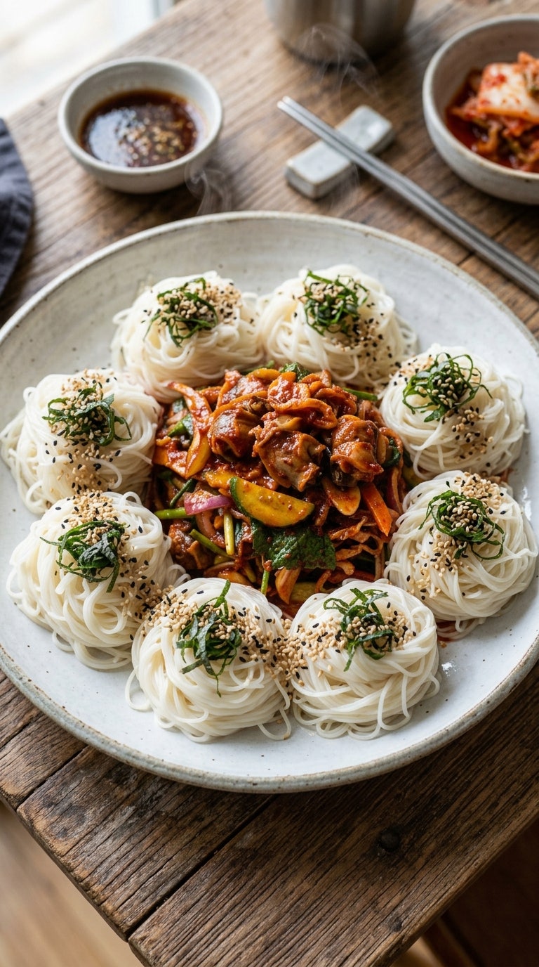 백종원 골뱅이무침 소면 레시피 황금비율 양념장 새콤달콤하게 만드는법