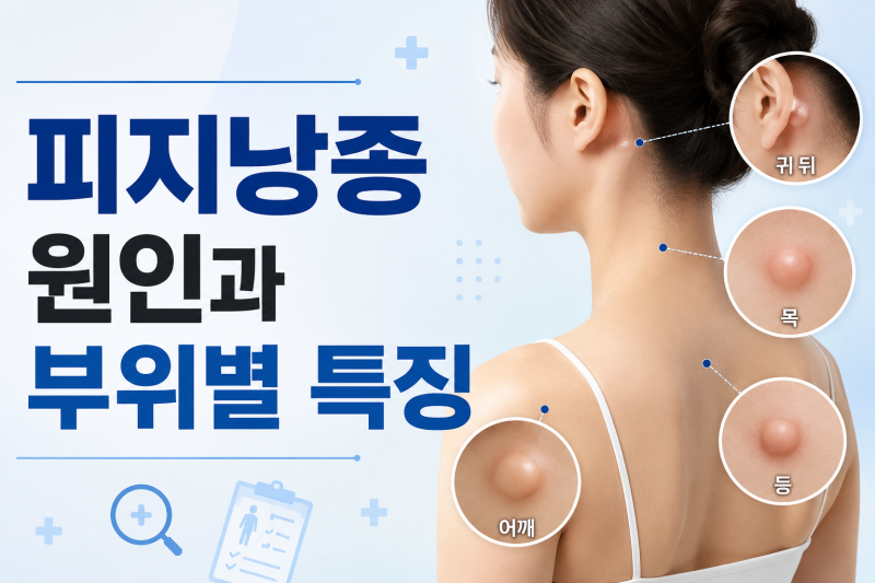 피지낭종 원인과 부위별 특징: 얼굴, 귀뒤, 겨드랑이 낭종 방치하면 안 되는 이유