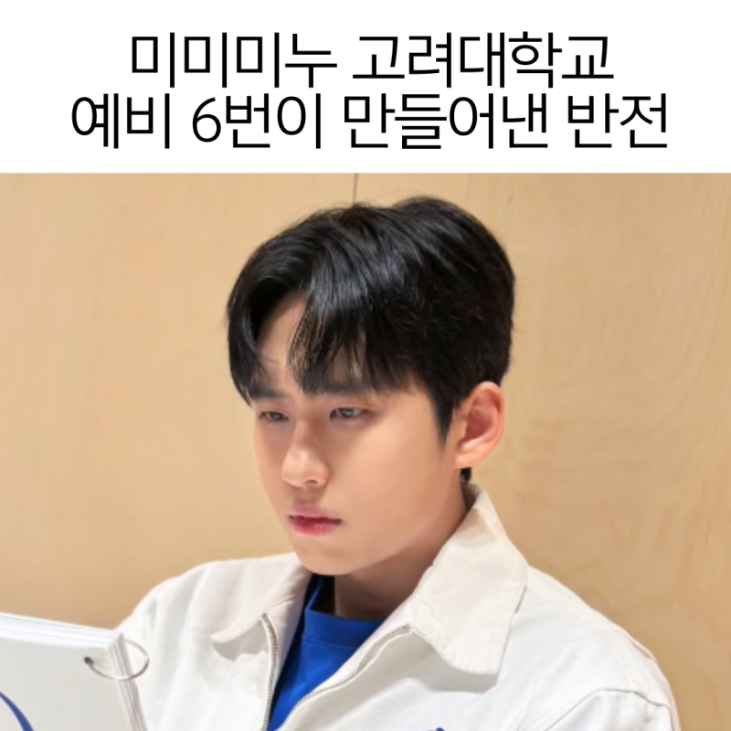 "쌩삼수에 군수까지..." 미미미누 고려대학교 기적의 4차 추가합격 비하인드 스토리