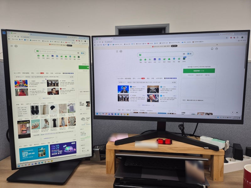 삼성 24인치 피벗 모니터 LS24D400 IPS 100Hz 리뷰｜서브 모니터로 딱 좋은 선택