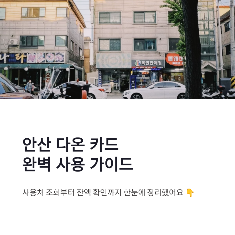 안산 다온 사용처 조회 방법 잔액 확인과 카드 가맹점 한눈에 정리