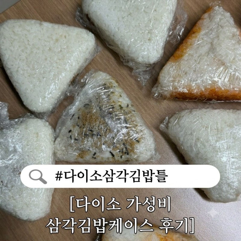 다이소 삼각김밥틀 남편 주먹밥 도시락 만든 후기