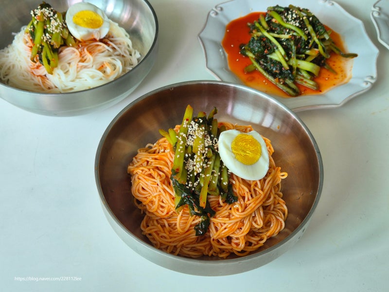 열무비빔국수 레시피 백종원 비빔국수 전라도 진담김치