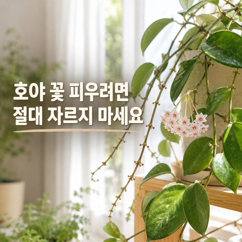 호야 꽃 피우기 방법, 이거 함부로 자르면 꽃 보기 어렵습니다