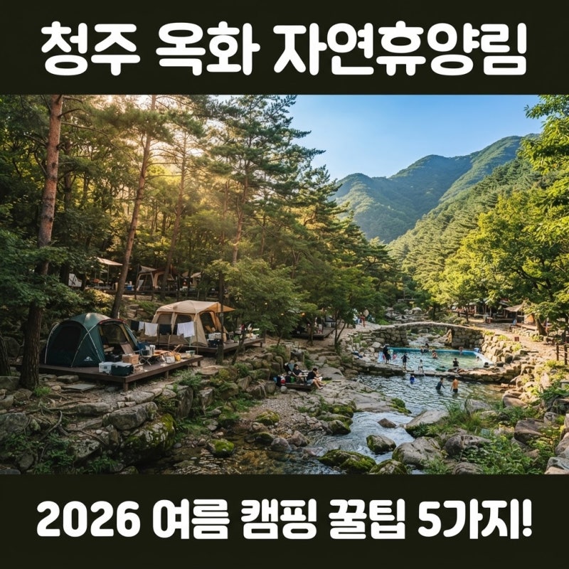 청주 옥화 자연휴양림 캠핑 추천, 2026년 여름 제대로 즐기는 꿀팁 5가지