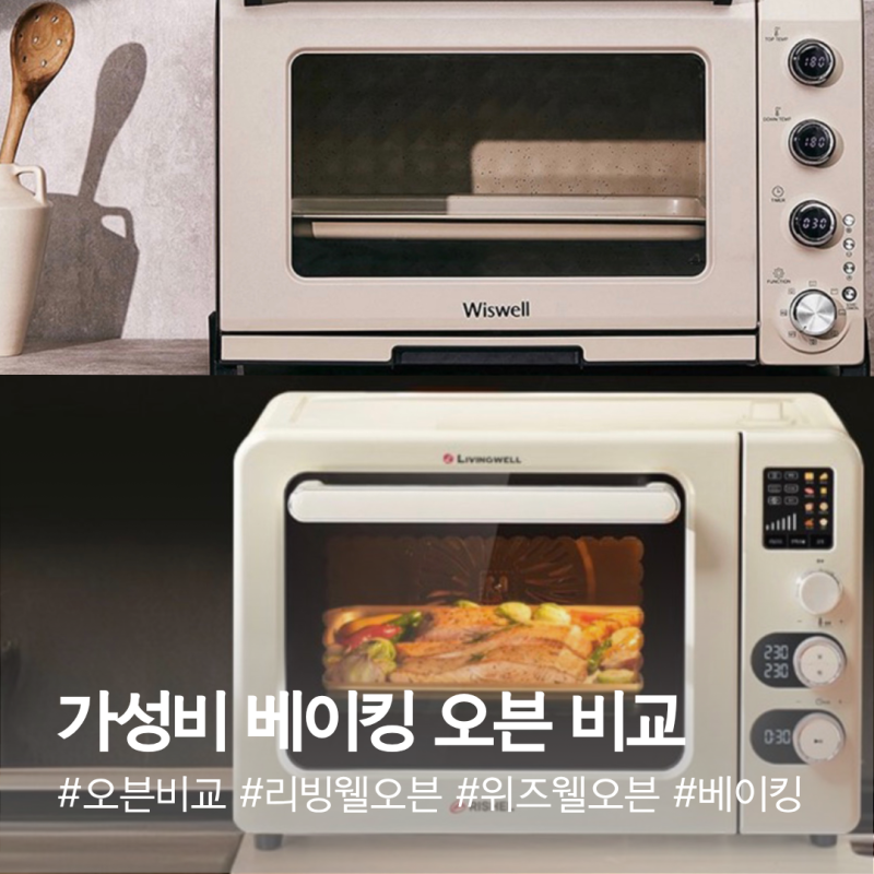 가성비 베이킹 오븐 비교 입문용으로 좋은 위즈웰vs리빙웰 성능 비교