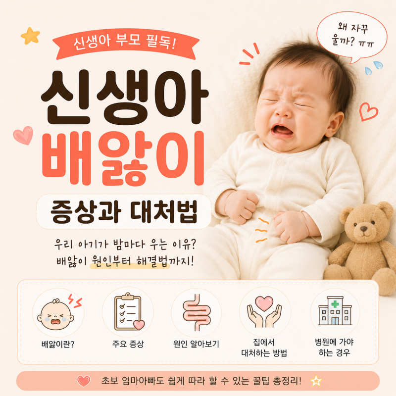 신생아 배앓이 증상과 대처법 원인부터 병원 가야 하는 경우까지 총정리