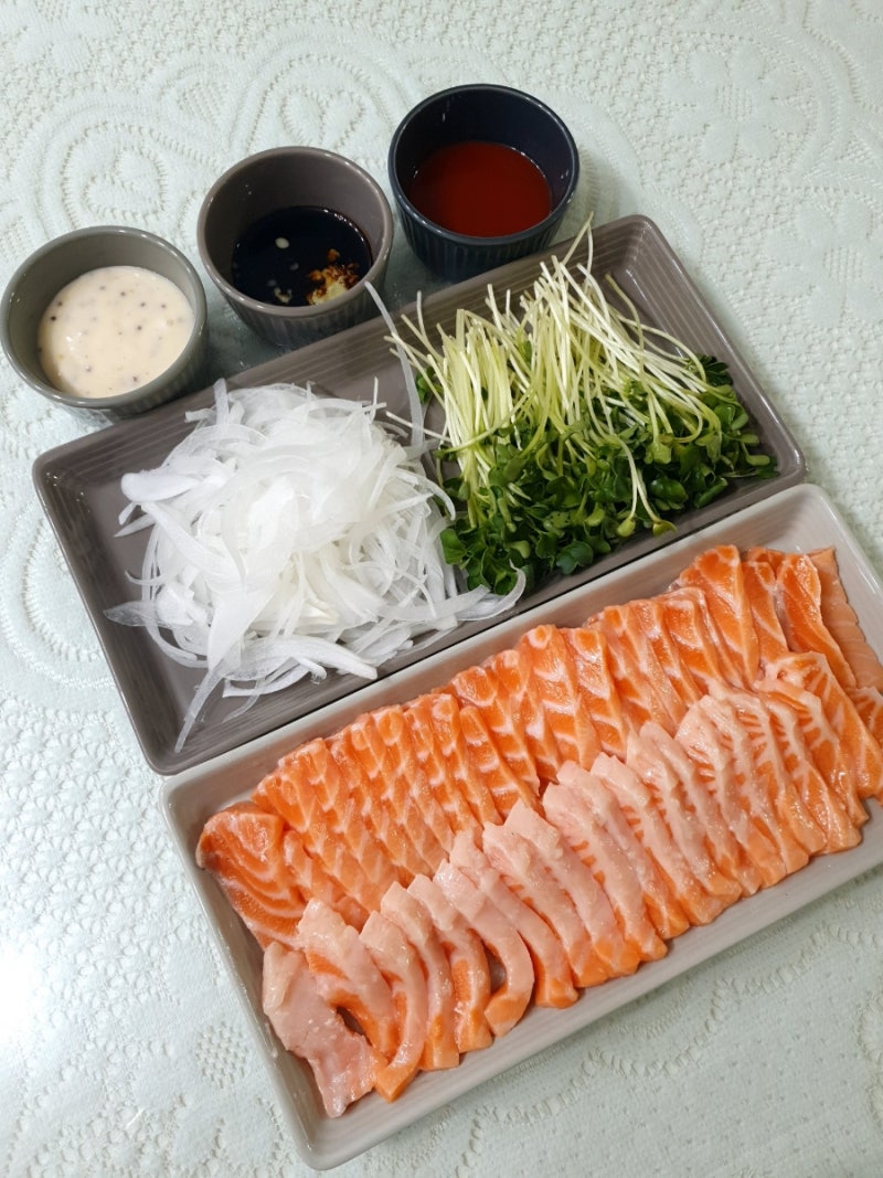 연어필렛 숙성 방법 [홈메이드 숙성 연어회 & 연어초밥]
