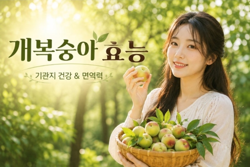 개복숭아효능 총정리｜수확시기, 먹는 방법, 엑기스 효능, 부작용까지 한 번에 알아보기
