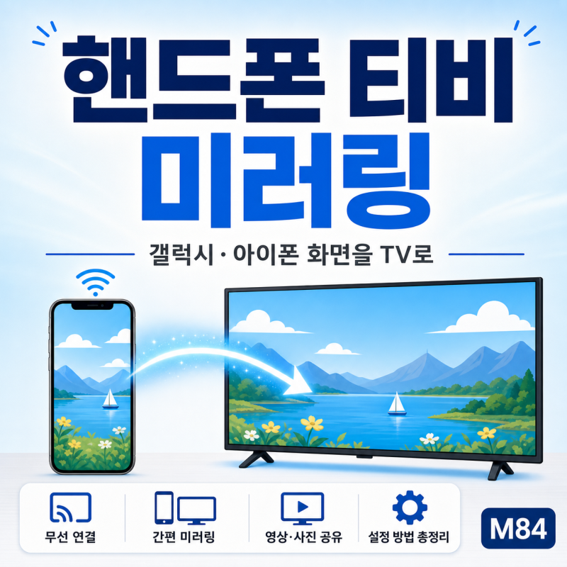 핸드폰 티비 미러링 총정리, 갤럭시·아이폰 화면 TV로 보내는 법