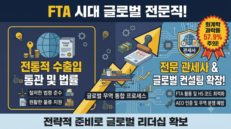 관세사 완벽 정리 — 시험 과목·합격률·글로벌 무역 전문직 2026
