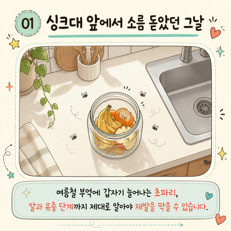 초파리 알 생김새 제거 방법, 제발 여름에 사라져야 합니다