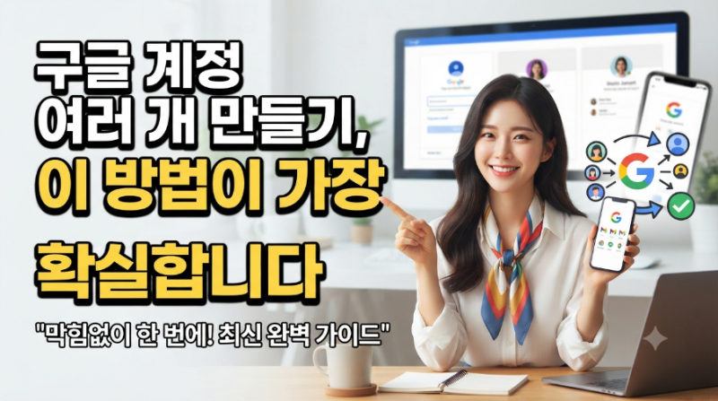 구글 계정 여러 개 만들기, 이 방법이 가장 빠르고 확실합니다.