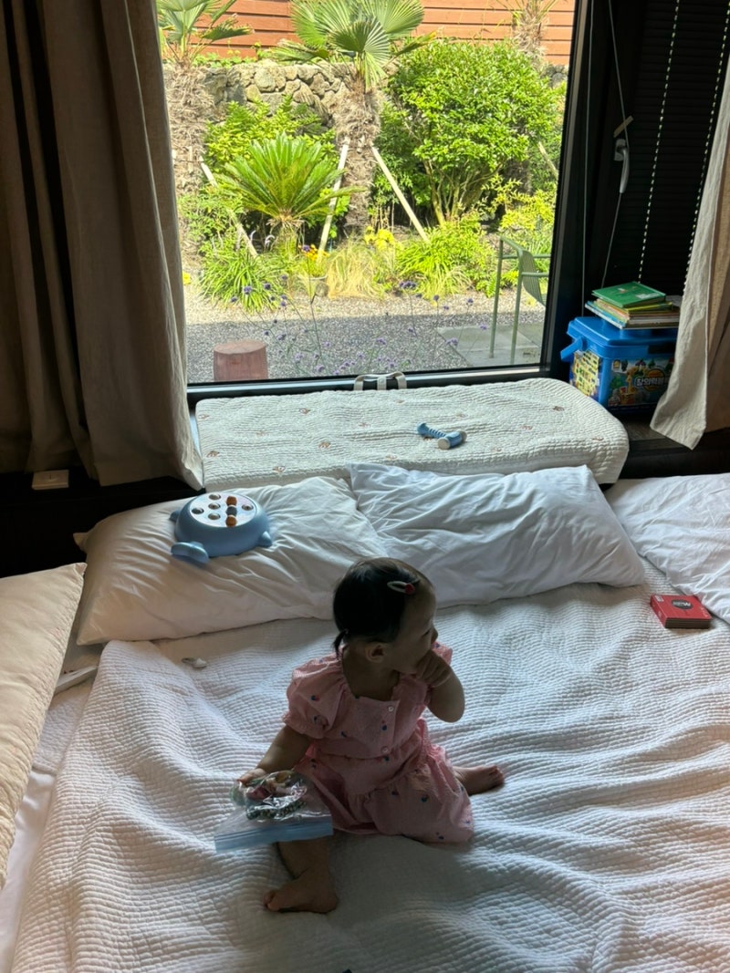 10개월 아기랑 제주여행 숙소 애월 스테이모심 강추⭐️ 아기용품 다있음✅