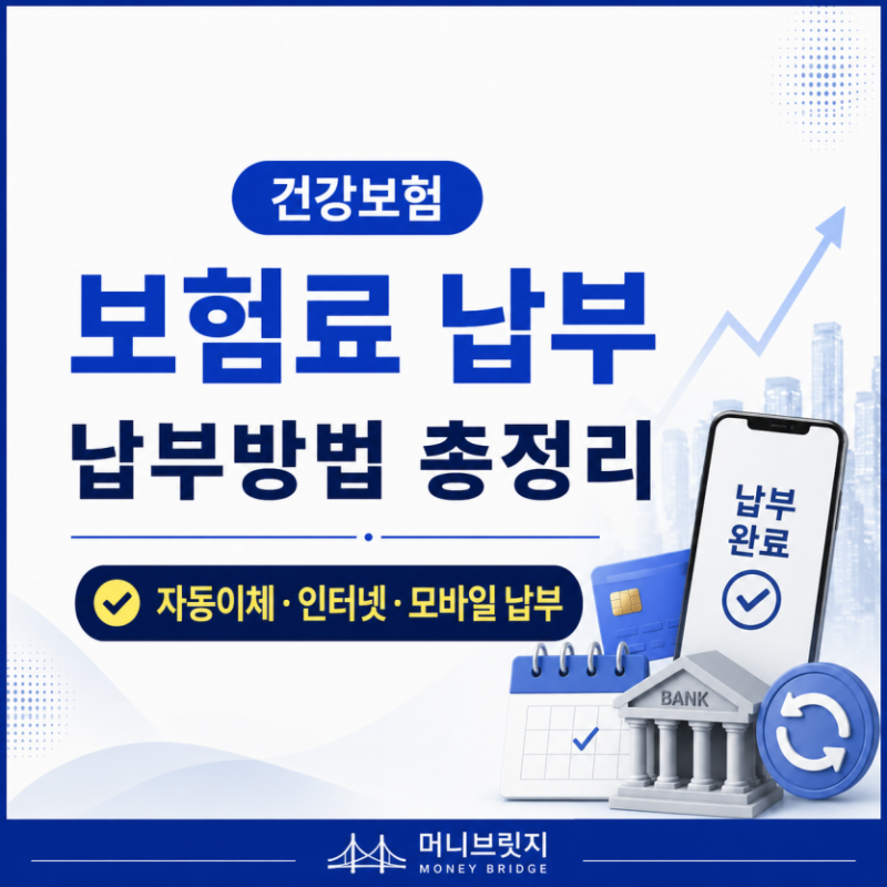 건강보험 지역가입자 보험료 납부 방법｜납부기한·납부방법 한눈에 정리건강보험 지역