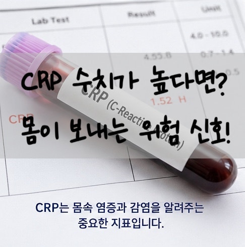CRP 수치가 높으면 위험한가요? 몸속 염증을 알려주는 중요한 신호