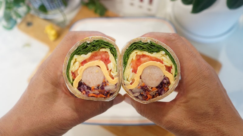 양배추 당근라페 이렇게 드시면 5kg 쏙 빠져요! 다이어트 또띠아 샌드위치 통밀 또띠아 롤 샌....