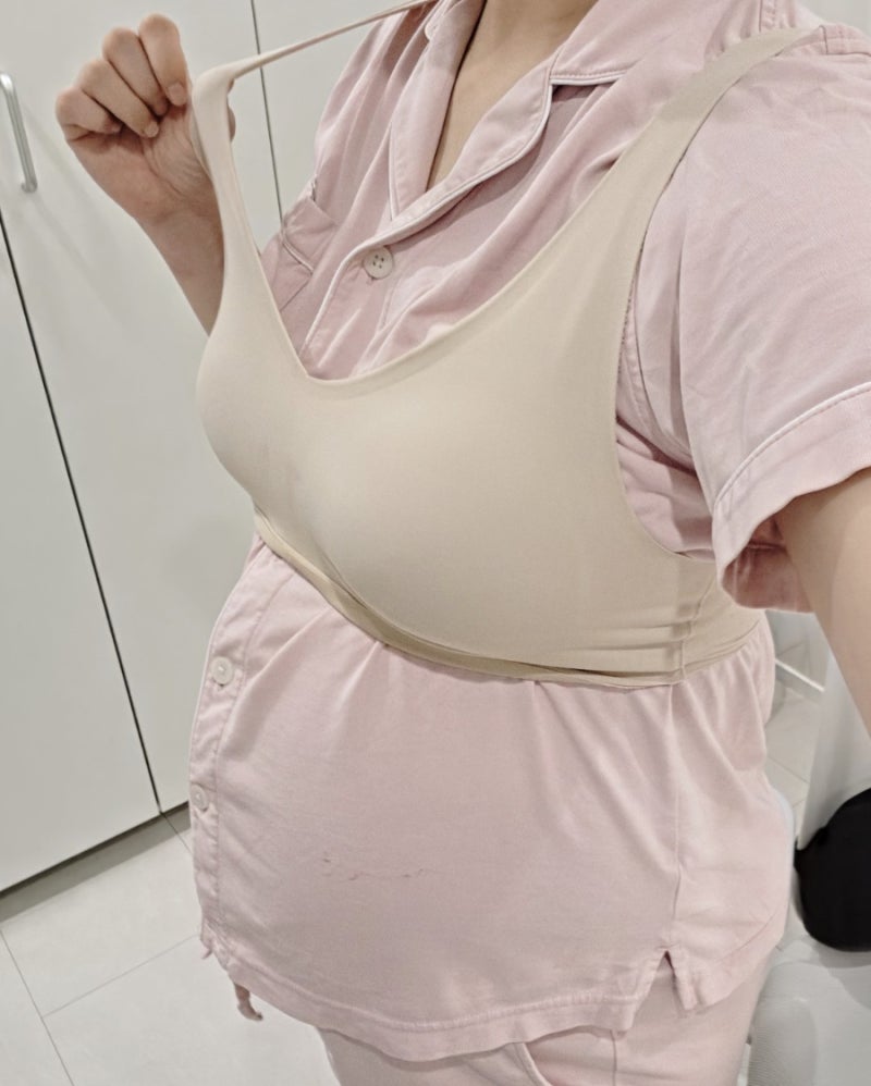유니클로 임산부 브라 추천 에어리즘 와이어리스 직접 입어본 후기