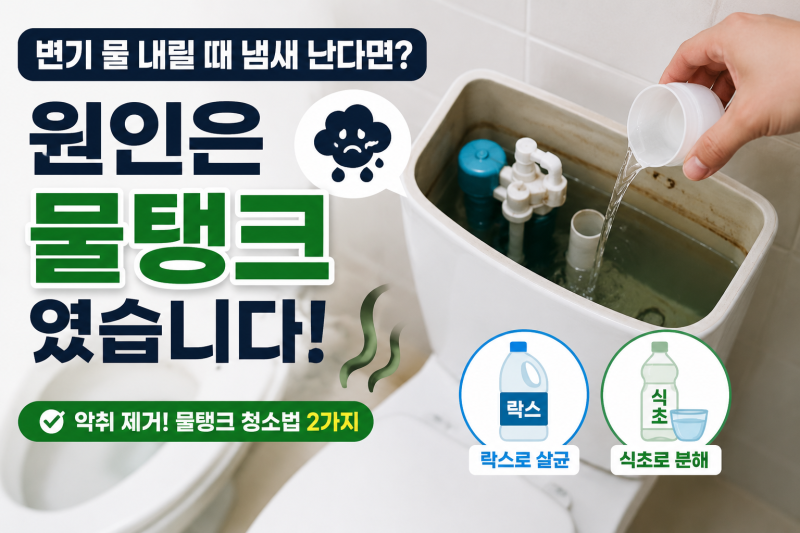 변기 물 내릴 때 냄새 난다면? 원인은 물탱크