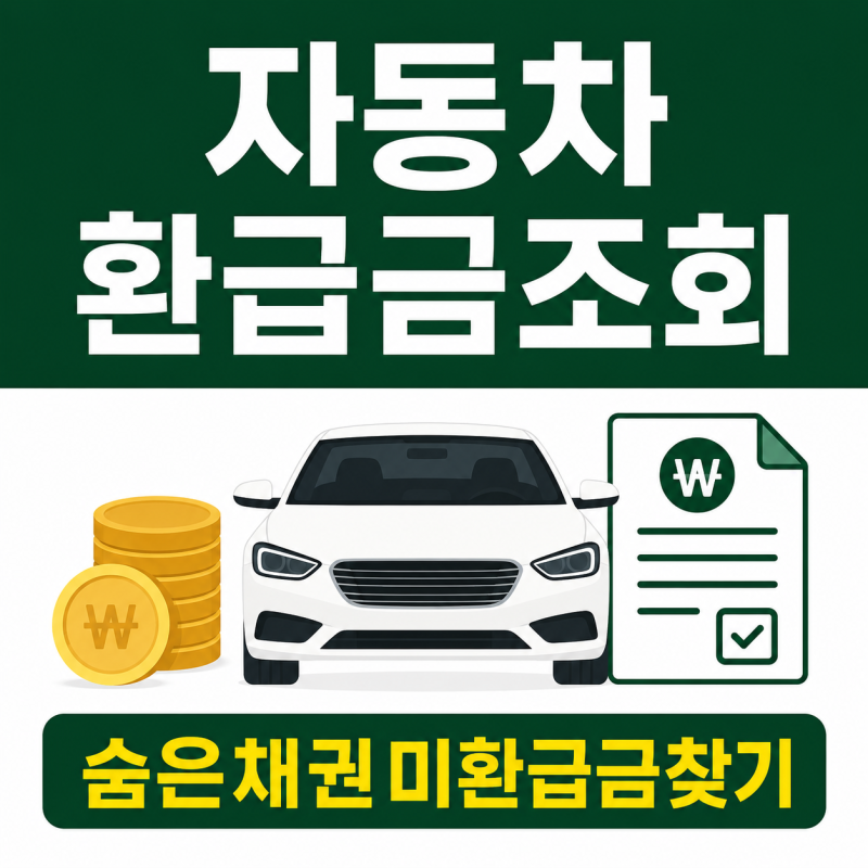 자동차 환급금 조회 방법, 지역개발채권 미환급금 찾는 법