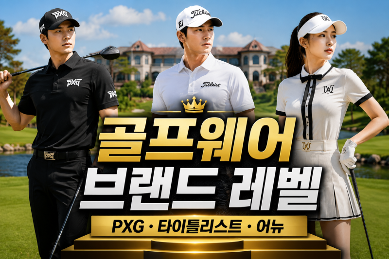 2026 골프웨어 브랜드 레벨｜PXG 타이틀리스트 어뉴는 어느 급일까