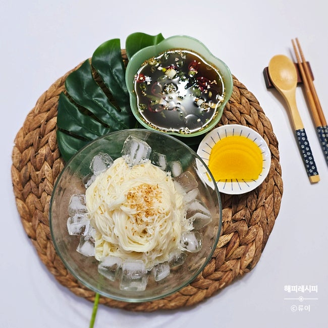 메밀소바인줄~ 5분 완성! 최화정 쯔유 활용 간장 냉국수 간단 레시피