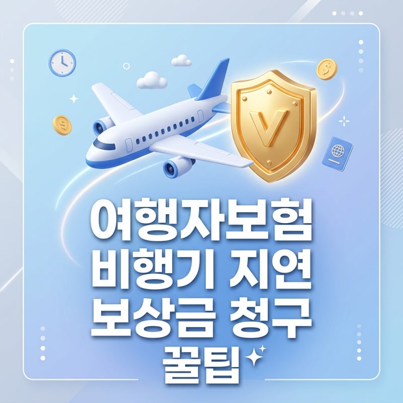 ✈️ 여행자보험 비행기 지연 결항? 보상금 100% 챙기는 청구 꿀팁 및 최신 약관 총정리