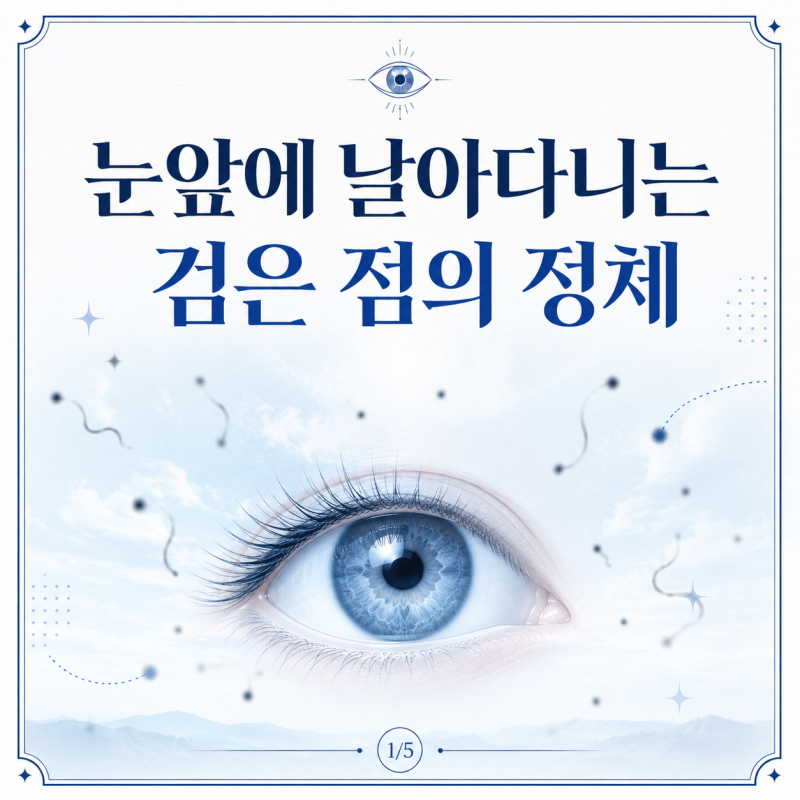 비문증 원인 증상, 눈앞에 날아다니는 검은 점의 정체
