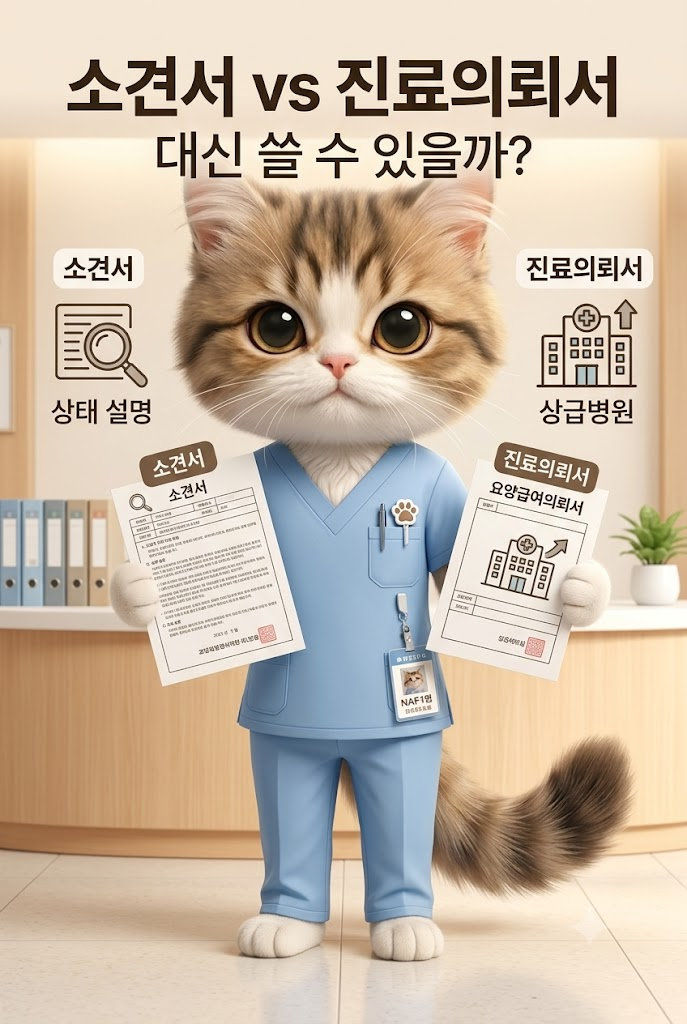 [담비쌤의 병원 실무팁] 소견서와 진료의뢰서 차이｜대학병원 갈 때 어떤 서류가 필요할까?