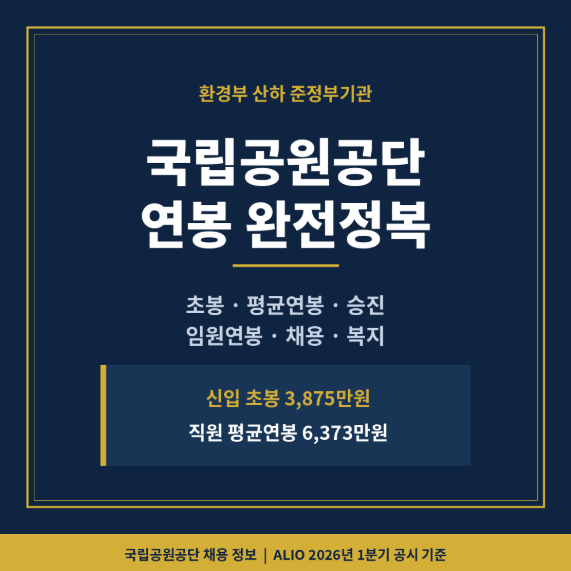 국립공원공단 연봉은 얼마나 될까? 연봉, 초봉, 인턴·신입 채용, 승진, 복지 모두 알아보기