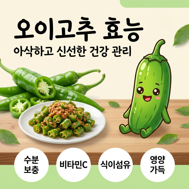 오이고추 효능, 영양 성분과 섭취 시 주의사항 정리